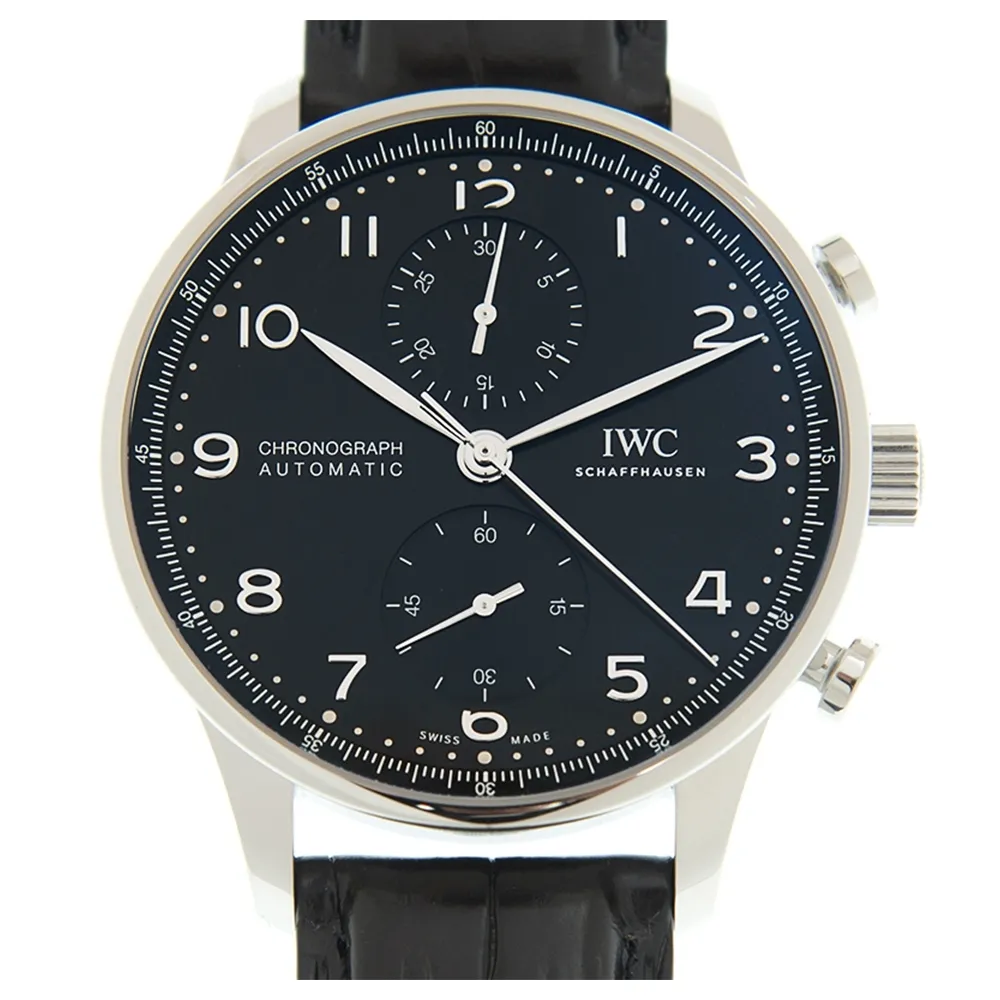 IWC 萬國錶】Portuguese 葡萄牙計時腕錶x黑x41mm(IW371609) - momo購物網- 好評推薦-2026年1月