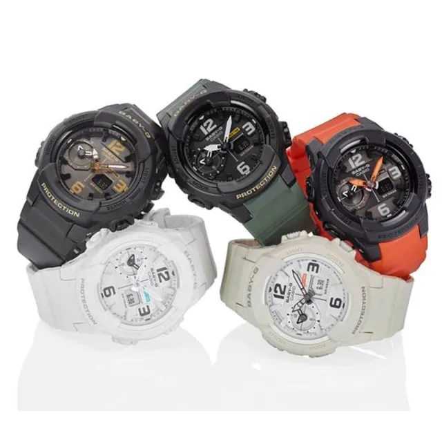 【CASIO 卡西歐】Baby-G 簡約中性風雙顯腕錶(BGA-230-7B2)