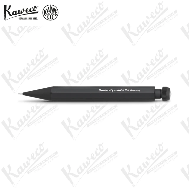 【KAWECO】SPECIAL系列 黑色短版自動鉛筆 0.5 0.7mm(Push Pencil S Black)