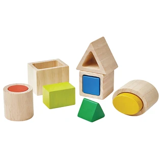 【Plantoys】幾何形狀配對組(木質木頭玩具)