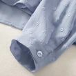 【MsMore】春天緹花氣質V領雪紡上衣#111700現貨+預購(藍色)