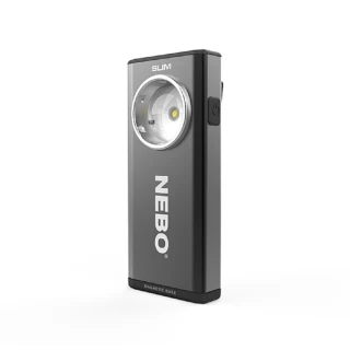 【NEBO】Slim超薄型充電可調光LED燈-黑-吊卡版(NB6694)