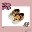 【Disney 迪士尼】奇奇蒂蒂 學步鞋 大臉造型雙魔鬼氈寶寶鞋-咖(學步鞋)