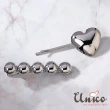 【UNICO】韓國金屬設計感銀色髮夾/邊夾-2入組(聖誕/髮飾)