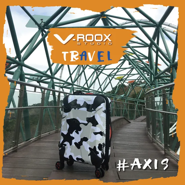 【V-ROOX STUDIO】FUN暑價 EXPRESS 29吋 個性LOGO涂鴉 可擴充式 硬殼防爆拉鏈行李箱