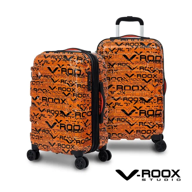 【V-ROOX STUDIO】FUN暑價 EXPRESS 29吋 個性LOGO涂鴉 可擴充式 硬殼防爆拉鏈行李箱