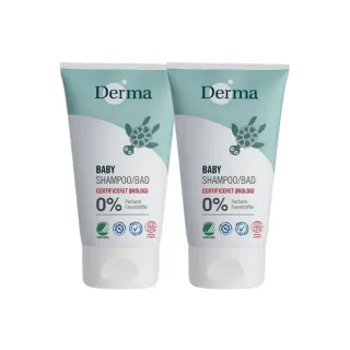 【Derma】寶寶有機洗髮沐浴露–旅行號150ml(2入組 150ml*2)