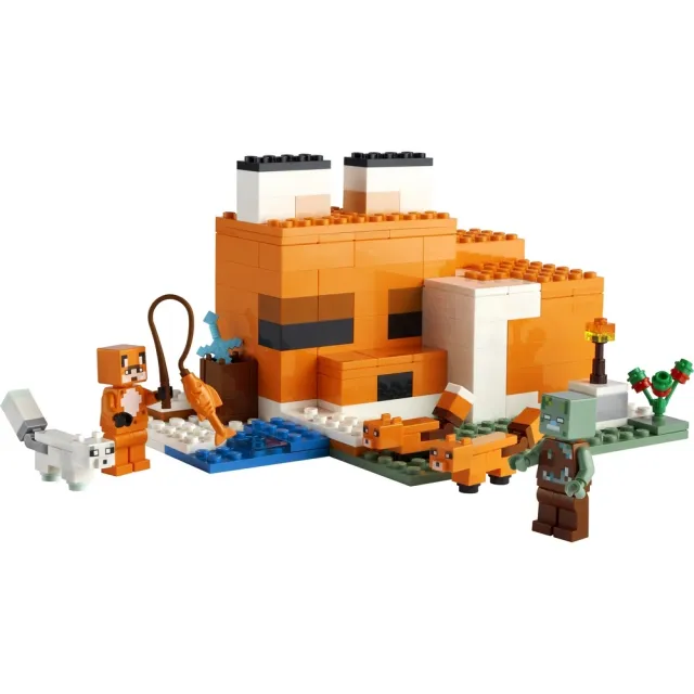 【LEGO 樂高】Minecraft 21178 The Fox Lodge(當個創世神 狐狸小屋)