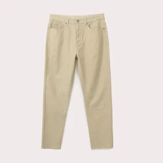 【Hang Ten】男裝-TAPERED FIT錐形牛仔五袋款丹寧褲(卡其)