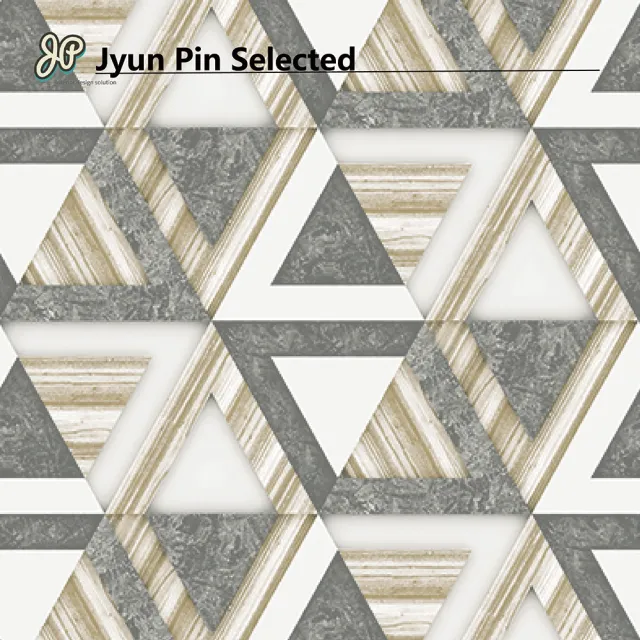 【Jyun Pin 駿品裝修】嚴選壁紙幾何圖形壁紙/6坪(連工帶料專業安裝幾何圖形壁紙)