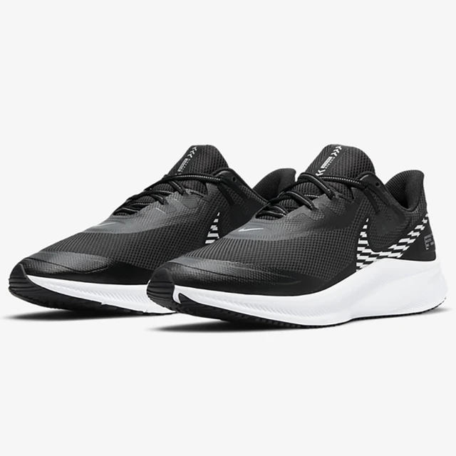 NIKE 耐吉 慢跑鞋 NIKE QUEST 3 SHIELD 男鞋 黑(CQ8894001)