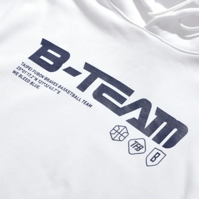 【臺北富邦勇士】B-TEAM 織帶帽T(白)