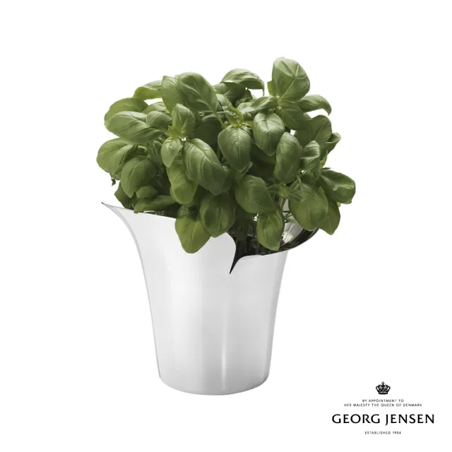 【Georg Jensen 官方旗艦店】BLOOM BOTANICA不鏽鋼花器(盆栽 花瓶 140mm)