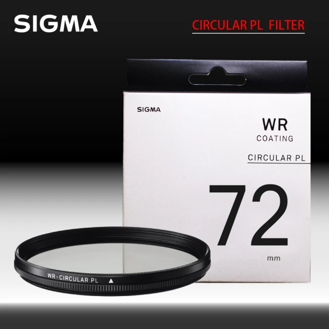 Sigma WR CIRCULAR PL FILTER 72mm 偏光鏡 CPL撥水 防靜電(公司貨)