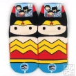 【DK 大王】DC正義聯盟 成人直板襪 3雙組(正版授權 超人/女超人/蝙蝠俠)