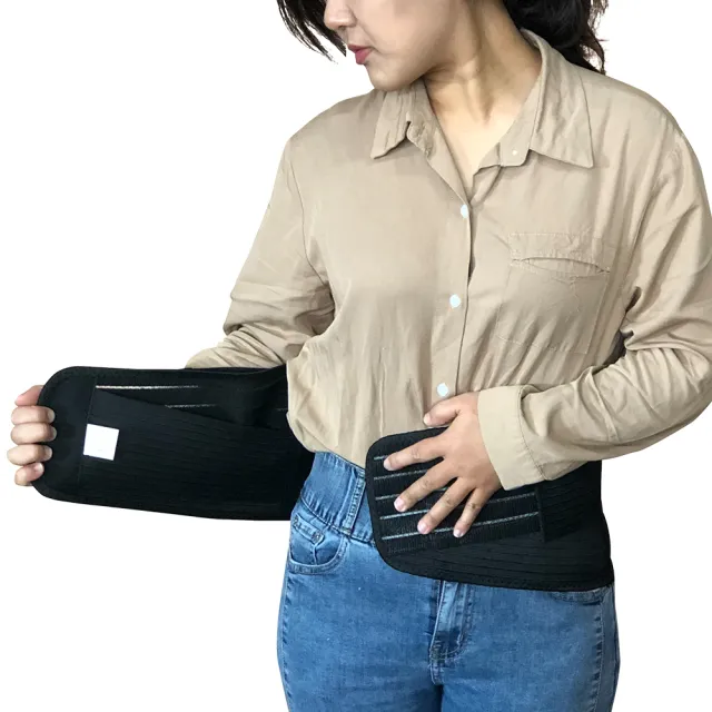 【Qi Mei 齊美】台灣製 雙層挺立美體護腰帶2件組(交叉加壓 保暖 護腰)