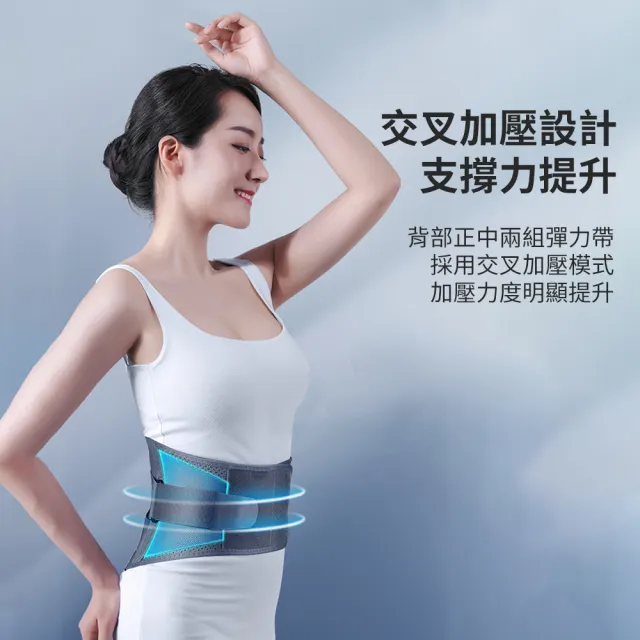 【OMG】可調式自發熱護腰帶 磁石熱敷 塑身訓練腰帶(舒適貼身面料不臃腫)