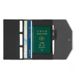 【Premium Authentic】PA．Traveler真皮護照包-壓紋爵士黑-附筆記本(PA 真皮 護照夾 收納 證件夾)