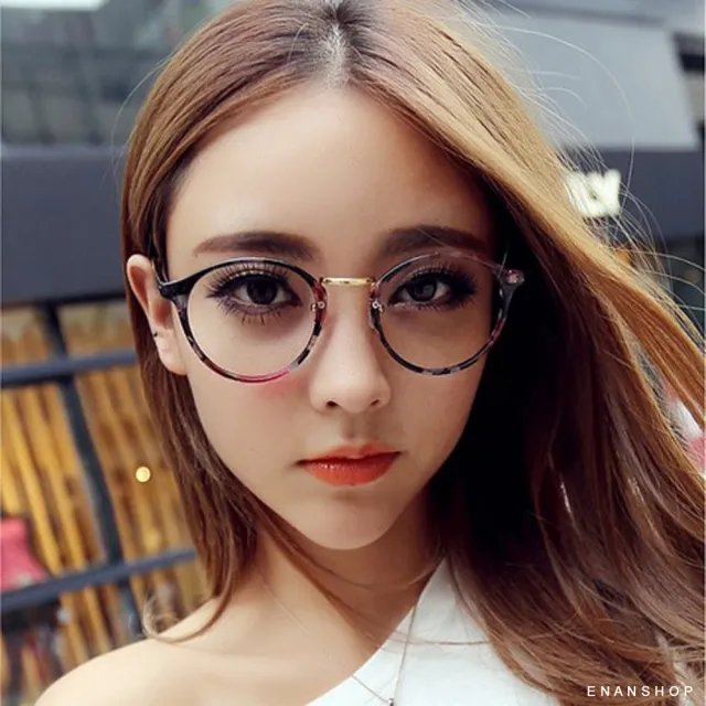【ENANSHOP 惡南宅急店】【0029S】復古平光眼鏡 送鏡袋鏡布 多款任選 眼鏡 黑框眼鏡