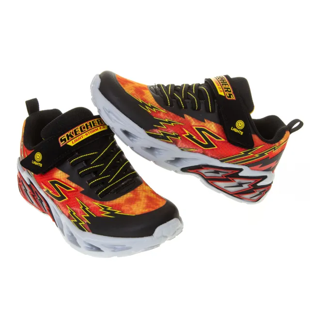 【SKECHERS】男童鞋系列 燈鞋 LIGHT STORM 2.0(400150LBKRD)