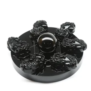 【開運方程式】黑曜石貔貅七星陣(避邪旺財/入厝禮)