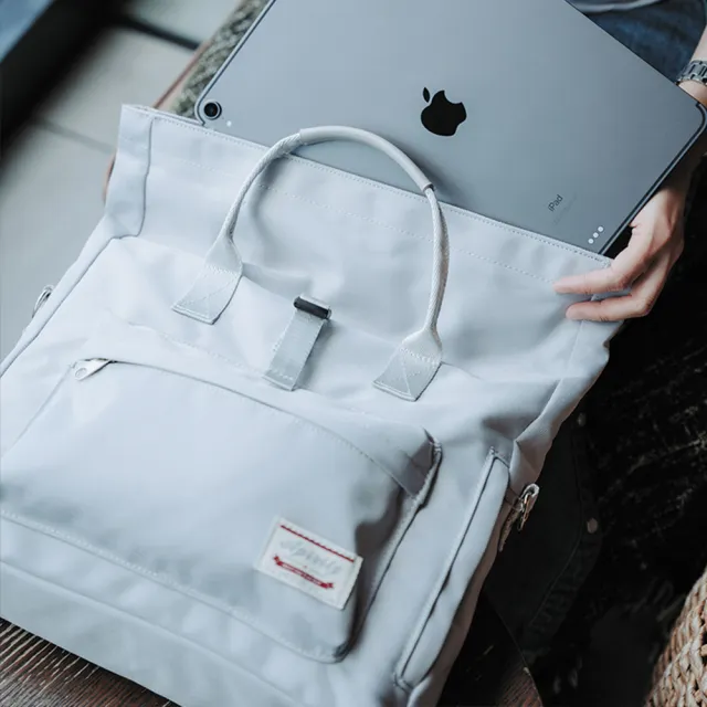 【BONum 博紐】雙11 文青多背法雲卷氣墊防震筆電包(電腦包 mac ipad 協槓 業務 大學生  