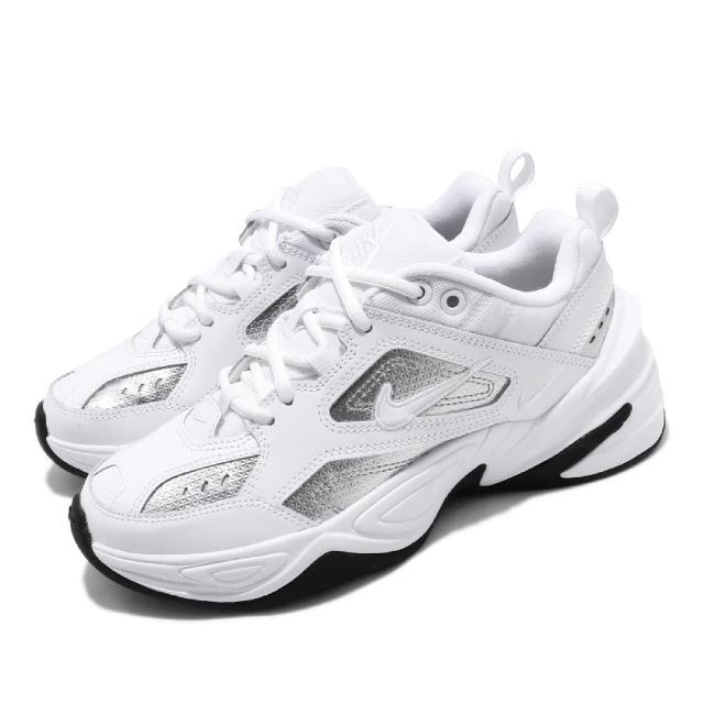 【NIKE 耐吉】休閒鞋 W M2K Tekno ESS 女鞋 復古 老爹鞋 小白鞋 白 銀 CJ9583-100