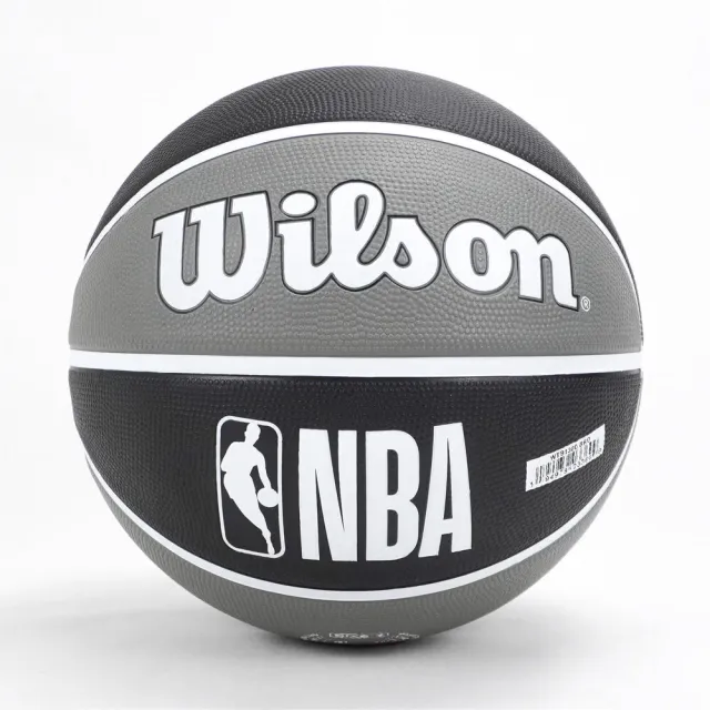 【WILSON】Wilson 籃球 7號球 NBA 隊徽系列 NETS 籃網 橡膠 運動 比賽 維爾遜 黑灰(WTB1300XBBRO)