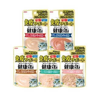 【Aixia 愛喜雅】增強免疫力貓餐包系列40g*24包(貓罐/貓餐包/貓副食罐 全齡貓)