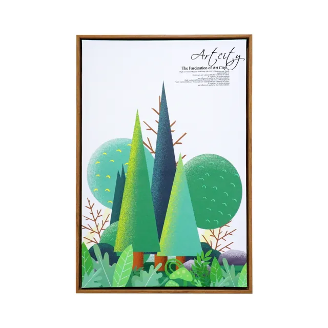 【STYLEG時代家居】油畫布有框畫40X60CM-浪漫森林(油畫布有框畫)