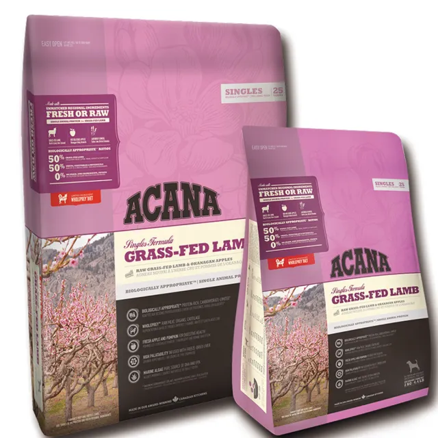 【ACANA】單一蛋白無穀配方6kg美膚羊肉+蘋果(WDJ推薦 全齡犬 狗飼料)