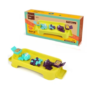【FUN TOYS 童趣】兒童青蛙吃豆桌上趣味2孔玩具組(益智玩具)