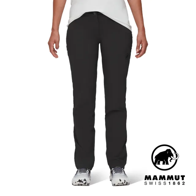 【Mammut 長毛象官方直營】Runbold Pants W 耐磨彈性機能長褲 幻影黑 女款 #1022-01680