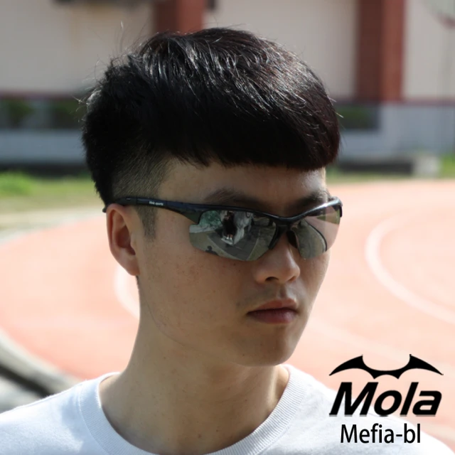 MOLA MOLA 摩拉 運動太陽眼鏡 UV400 超輕量 21g 男女 戶外 自行車 跑步 Mefia-bl