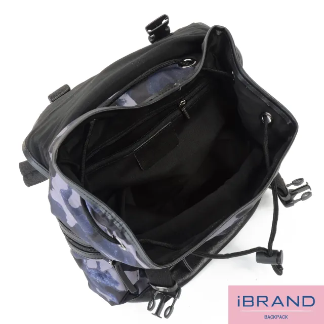 【iBrand】時尚迷彩尼龍登山包後背包