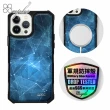 【apbs】iPhone 13 Pro Max / 13 Pro / 13 軍規防摔皮革磁吸手機殼(量子-黑殼)