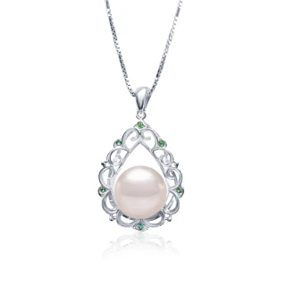 【ides 愛蒂思】母親節送禮  日本設計AKOYA經典系列天然珍珠項鍊10-11mm/英式復古