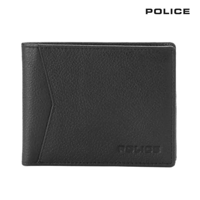 【POLICE】限量2折 頂級小牛皮8卡男用皮夾 全新專櫃展示品(瓦特系列 送禮盒提袋 男夾)