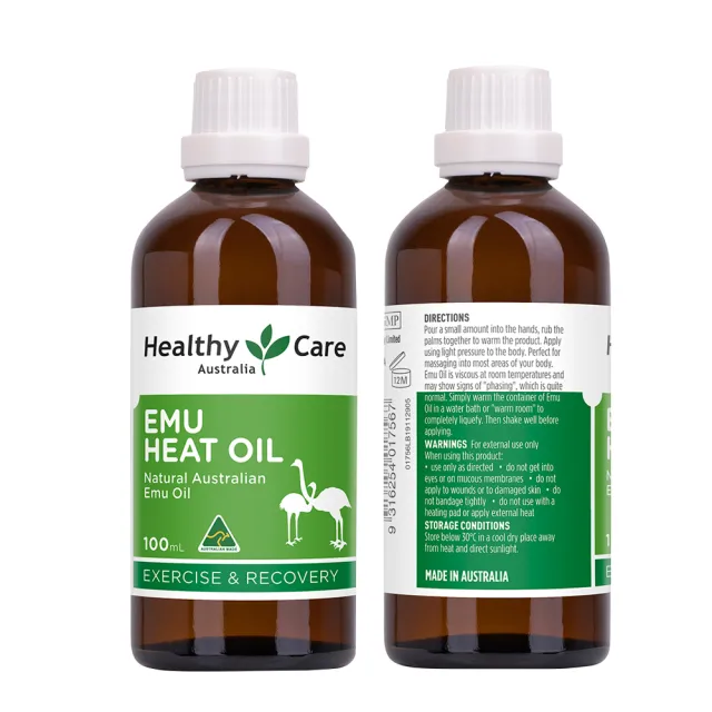 【澳洲Healthy care】鴯苗鳥熱油(6入組 100ml/瓶)