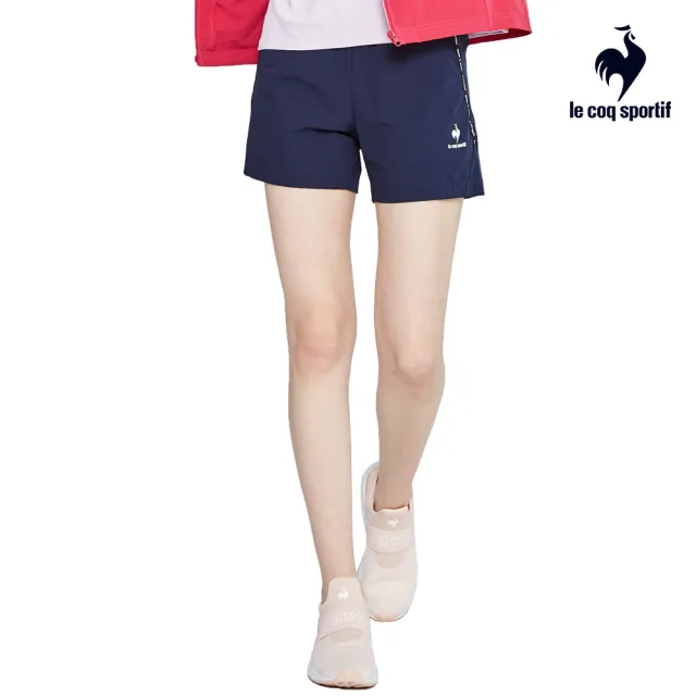 【LE COQ SPORTIF 公雞】平織運動短褲 男女-2色-LOP81881_LOP82881