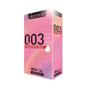 【Okamoto岡本】★003 HA玻尿酸極薄保險套10入/盒