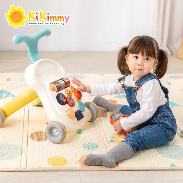 【kikimmy】多功能智慧學習音樂助步車(汽車方向盤+早教遊戲+助步車)