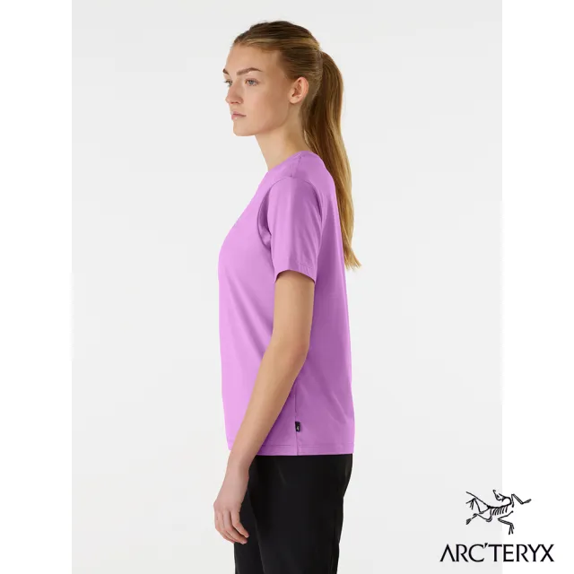 【Arcteryx 始祖鳥官方直營】女 LOGO 短袖 休閒 Tee(梅爾紫)