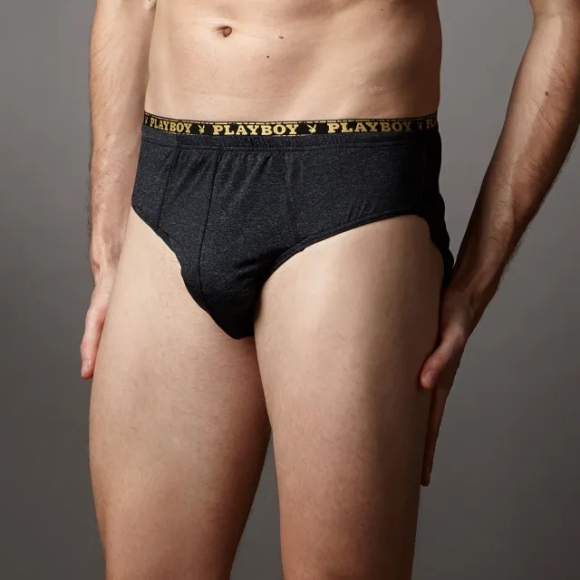 【PLAYBOY】親肌感個性魅力三角褲(親膚柔感-男內褲)