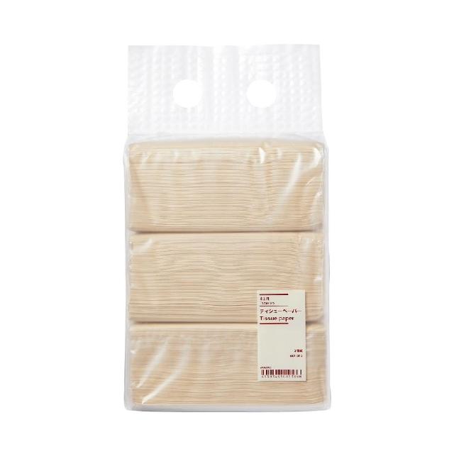 【MUJI 無印良品】桌上用面紙/3入組 3入/1入150抽/雙層紙
