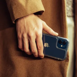 【ABSOLUTE】iPhone 12 mini 5.4吋專用 LINKASEAIR軍規防摔抗變色抗菌大猩猩玻璃保護殼(不思議淨透)