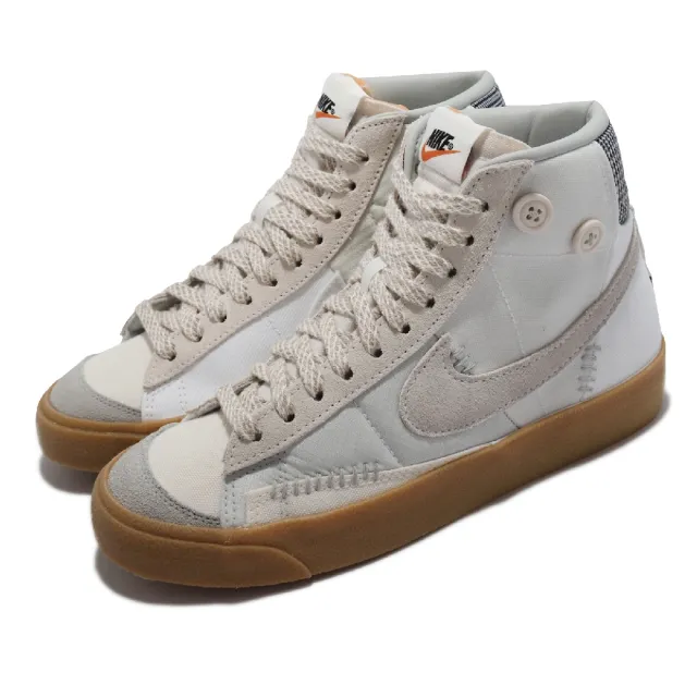 【NIKE 耐吉】休閒鞋 W Blazer Mid 77 VNTG 女鞋 男鞋 巫毒娃娃 後跟Love 灰 白 膠底(DR0977-119)