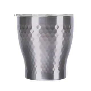 【Tiamo】真空錘紋陶瓷隨手杯230ml-原色(HE5164SL)