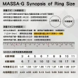 【MASSA-G 】Double Ring Sware 鈦金對戒