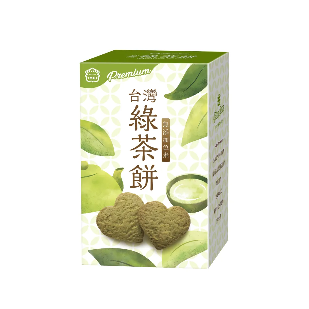 【義美 門市限定】Premium 台灣綠茶餅(88g x2盒)